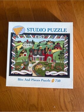 Bits And Pieces Studio Puzzle #01-0615  "Spring Cottage" 750 Pieces Complete